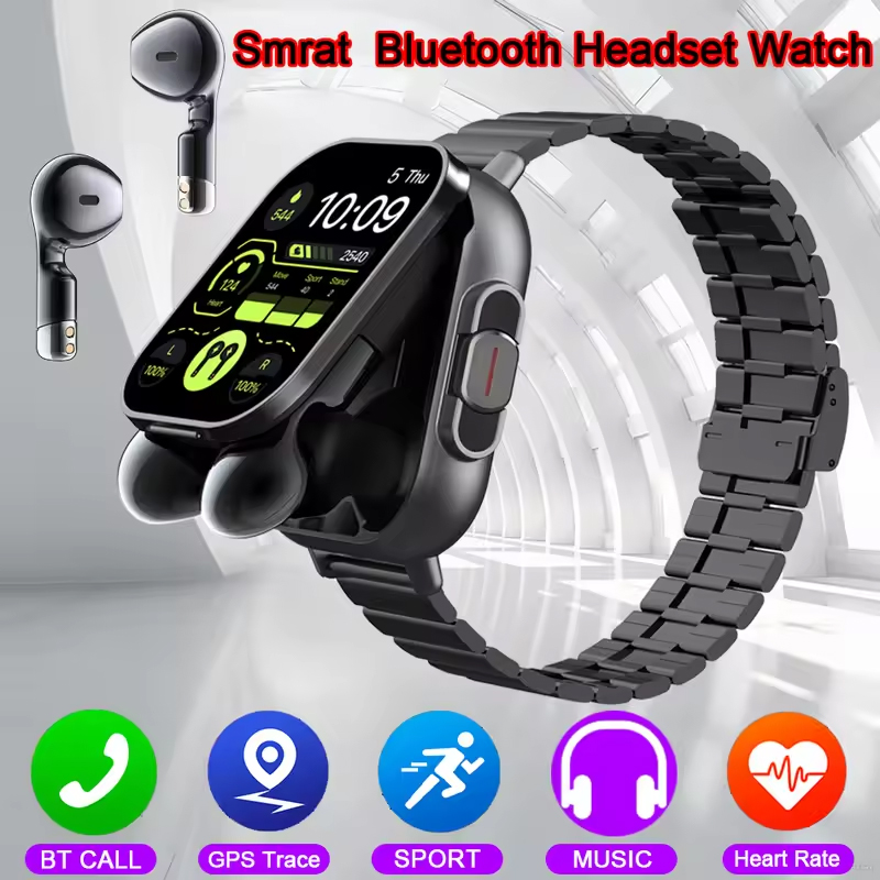 Smartwatch Headset - NFC Smart Watch TWS 2-in-1-Headset Bluetooth-Anruf