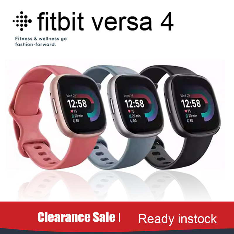 Smartwatch Touch - Fitbit Versa 4 Smartwatch, integrierter GPS-Aktivitäts-Tracker,