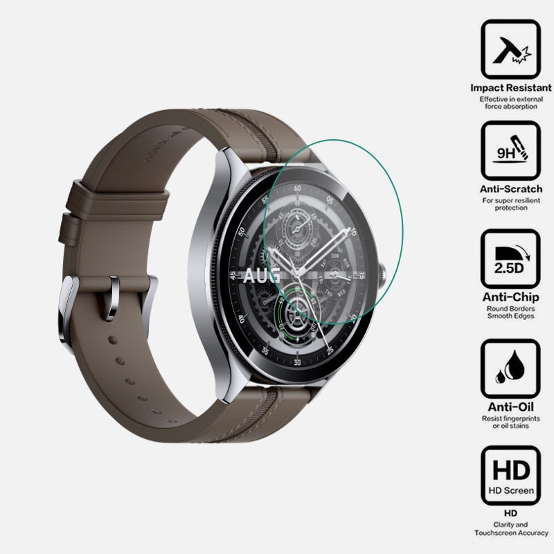 Xiaomi Smartwatch Accessories - Smartwatch Hart Gehärtetes Glas Klare Schutzfolie