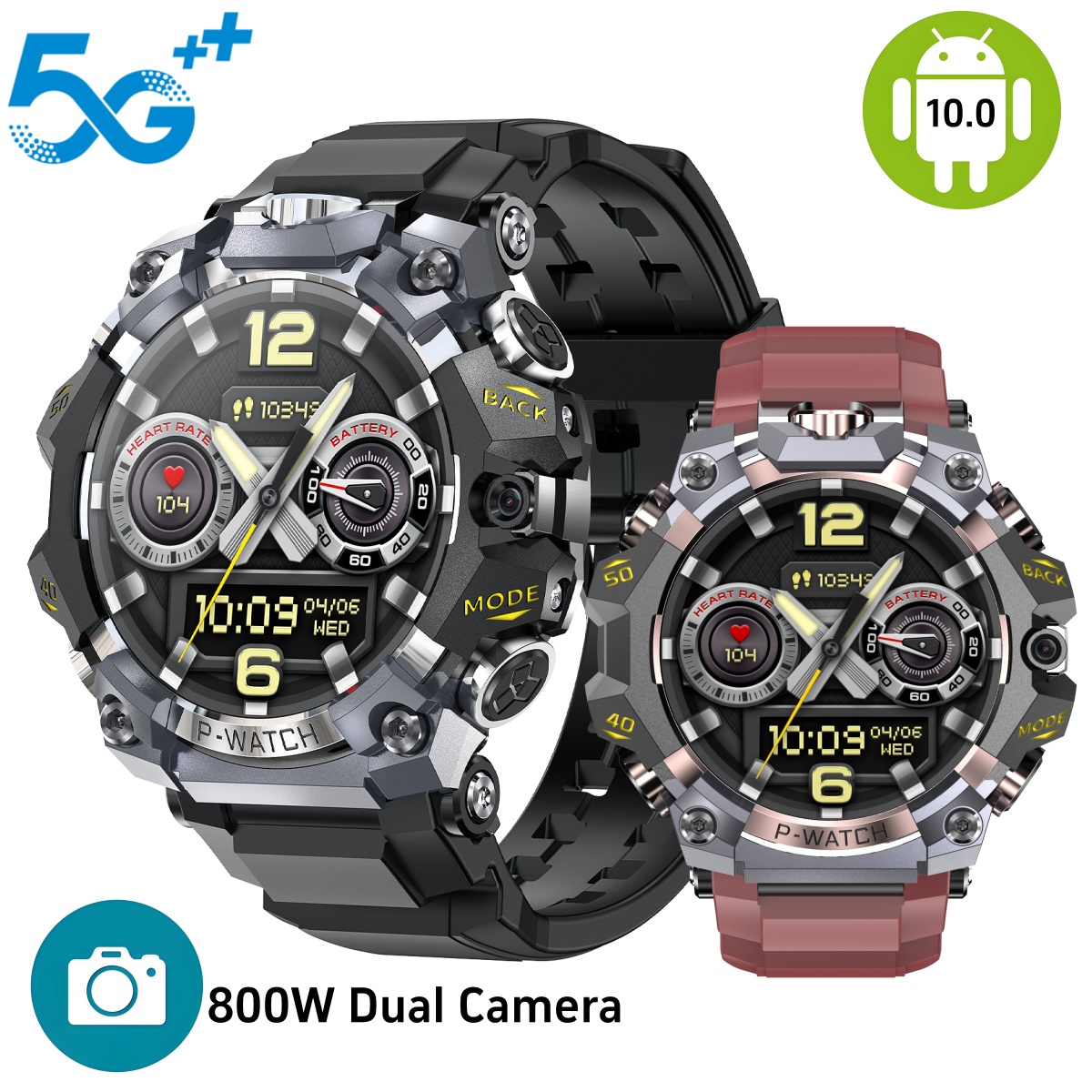 Smartwatch Id - Q668 Smartwatch Android 10.0 1,95 Zoll