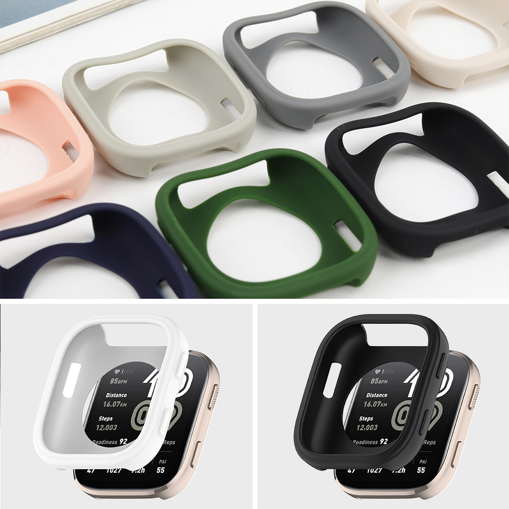 Amazfit Smartwatch Accessories - TPU/PC/Silikonhülle für Amazfit BIP 6 Displayschutzfolie