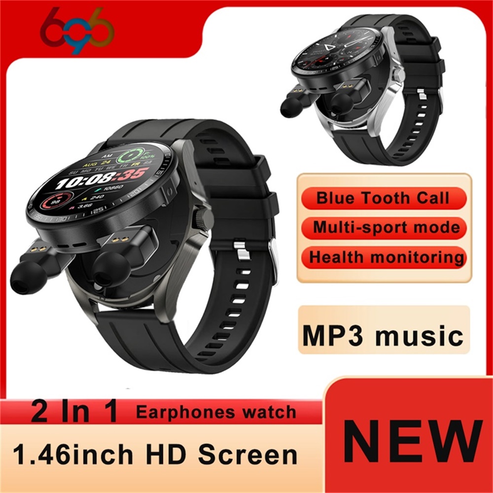 Smartwatch Headset - 696 Neue Smartwatch-Kopfhörer 2-in-1 Bluetooth-Anruf- und