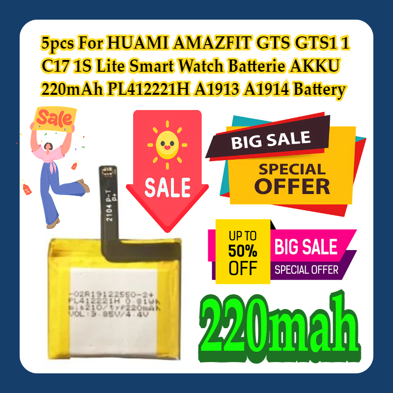 Smartwatch A1914 - 5 stücke Für HUAMI AMAZFIT GTS