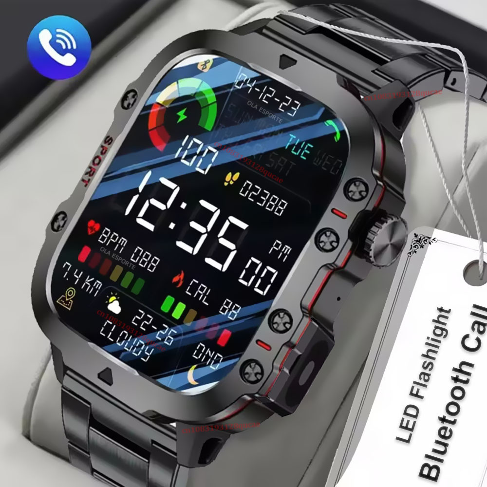 Smartwatch X12 - 2026 Neue Militär-Smartwatch für Männer IP67