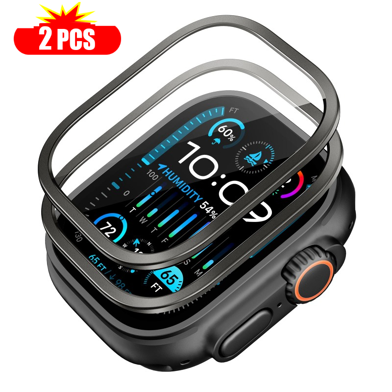 Smartwatch Straps & Accessories - 2 Stück gehärtetes Glas für Apple
