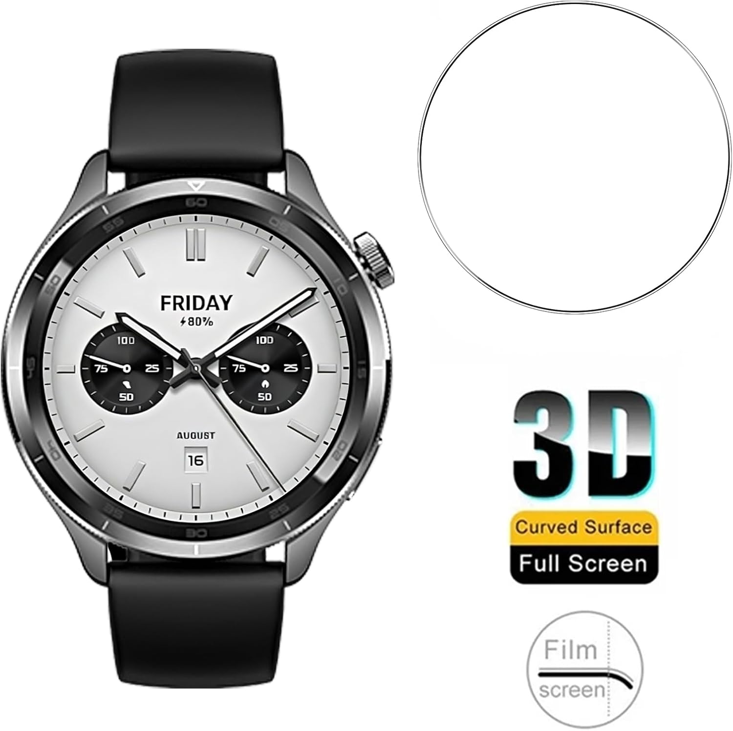 3PCS Gehärtetem Glas Smartwatc – Xiaomi Smartwatch Accessories Bewertung und Preis