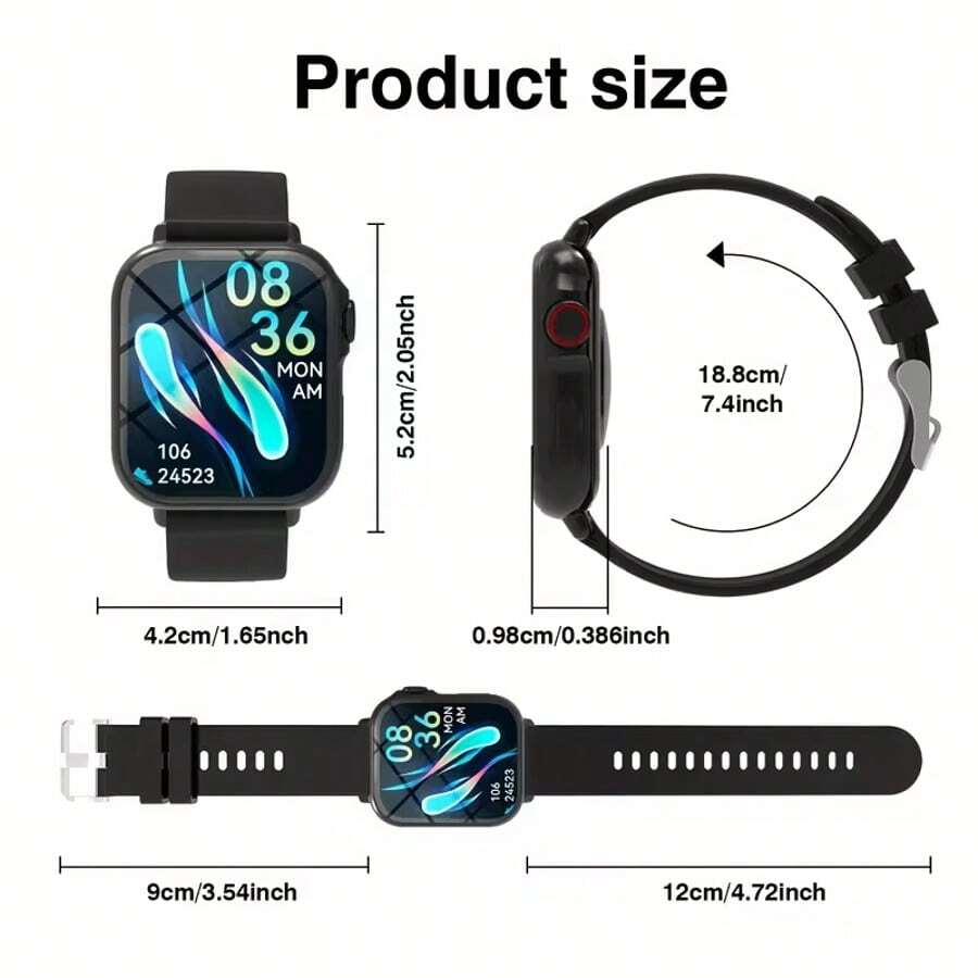 1 Stück 2025 Smartwatch mit Vo – Smartwatch Touch Bewertung und Preis