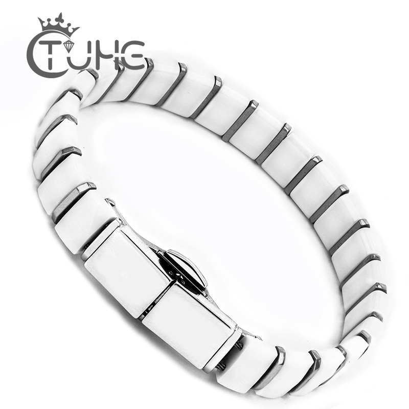 Weiße schwarze Männer Gesundhe – Ceramic Link Bracelet Bewertung und Preis