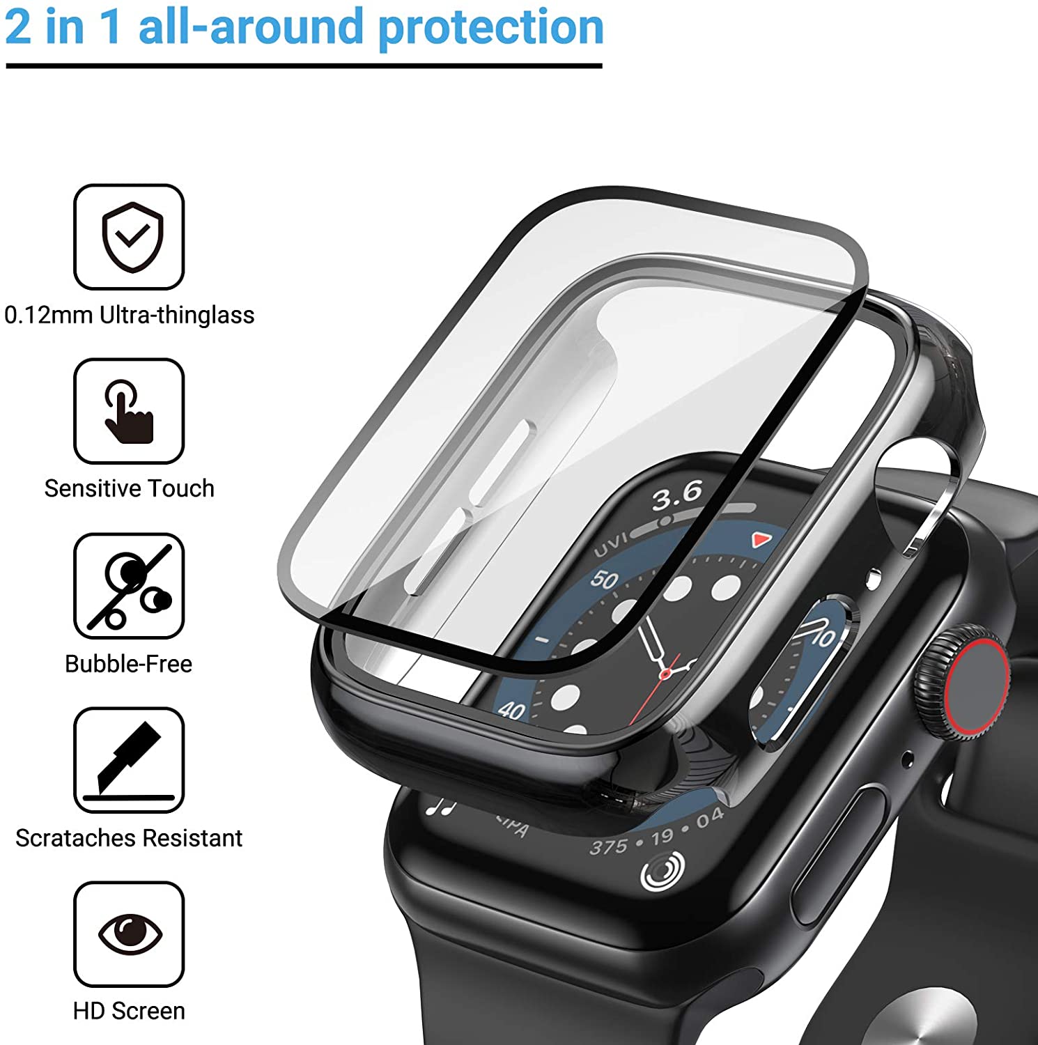 Glas + Abdeckung für Apple Wat – Smartwatch Band Accessories Bewertung und Preis