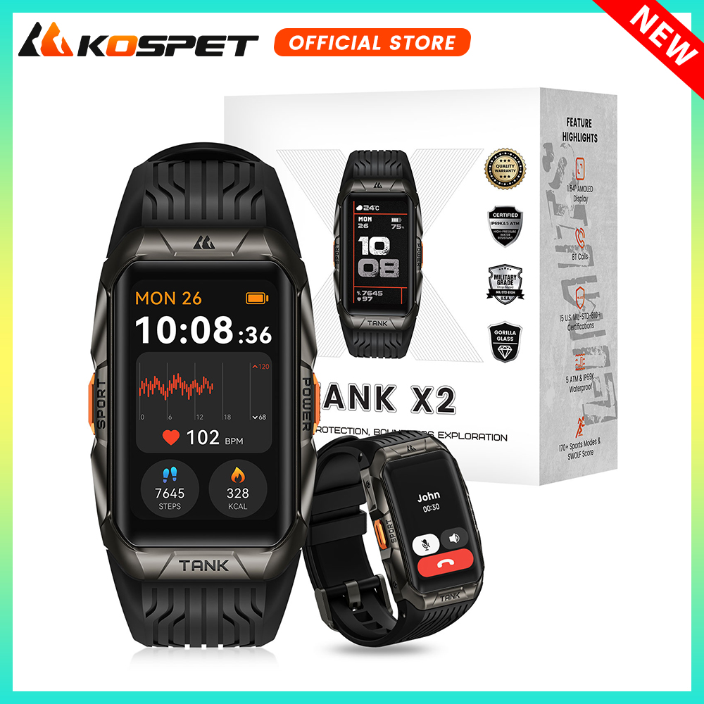KOSPET TANK X2 Smartwatch für  – Smartwatch X2 Bewertung und Preis