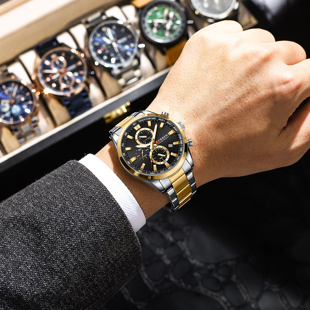 CURREN Casual Quarz Chrono Spo – Accessories With Watch Bewertung und Preis