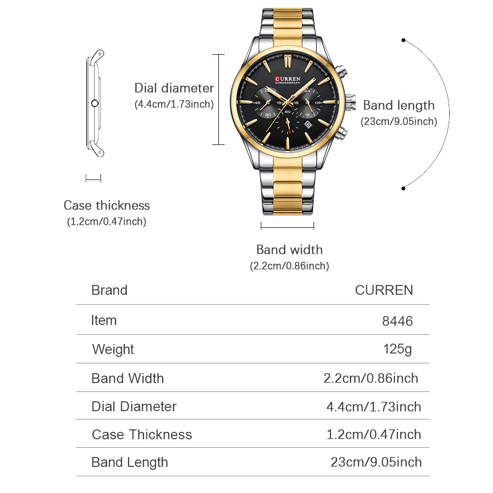 CURREN Casual Quarz Chrono Spo – Accessories With Watch Bewertung und Preis
