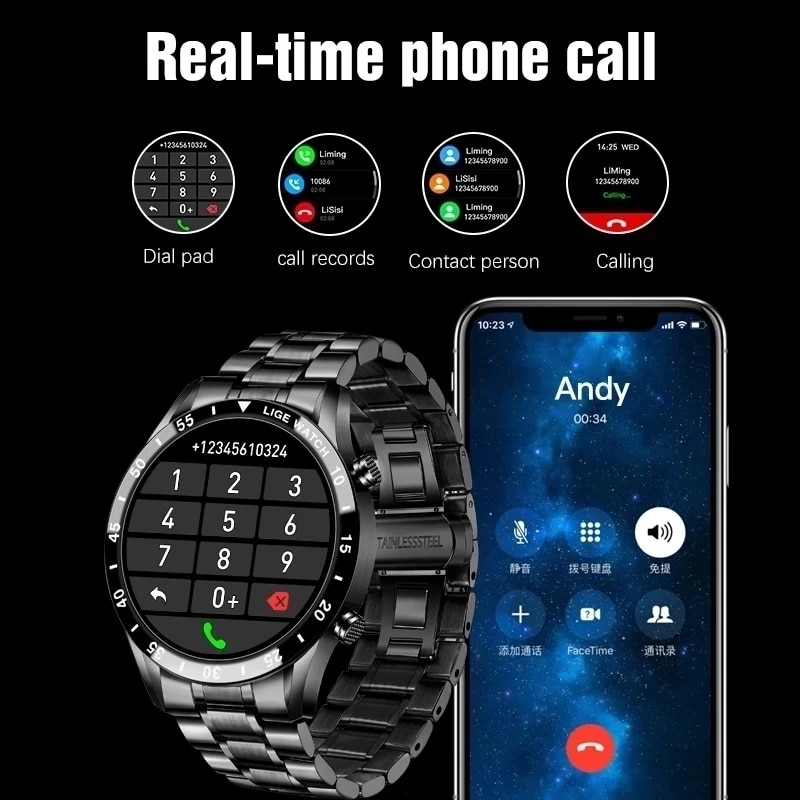 LIGE 2024 Smart Uhr Männer Vol – Smartwatch Instagram Bewertung und Preis
