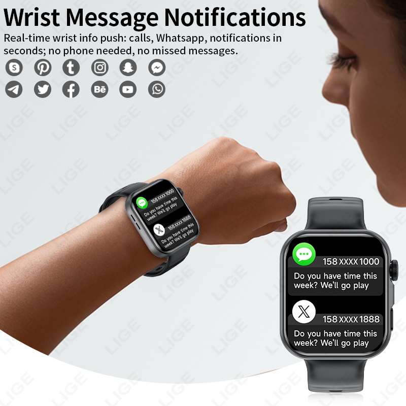 LIGE 1,83 Zoll HD-Bildschirm S – Smartwatch X12 Bewertung und Preis